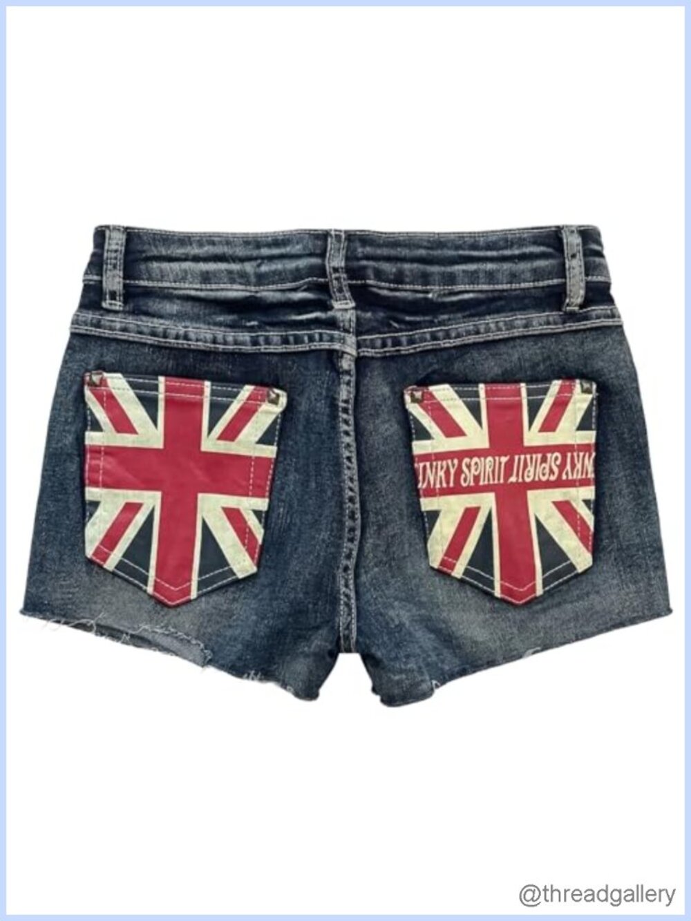 Low Rise Distressed Denim Cutoff Shorts Raw Hem Y2K Grunge Summer
